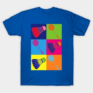 badminton shuttlecock and racquet merch T-Shirt